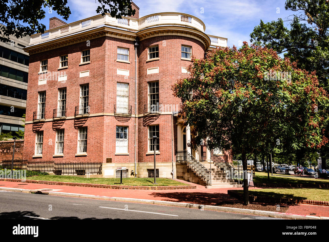 Achteck (Oberst John Tayloe III-Haus), 1799 New York Avenue NW, Washington DC Stockfoto