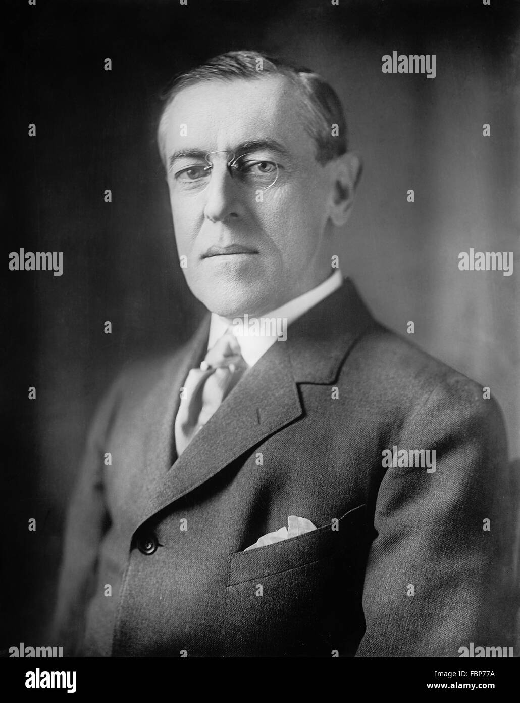 Woodrow Wilson, Porträt von der 28. Präsident der USA, zwischen 1913 und 1920 Stockfoto