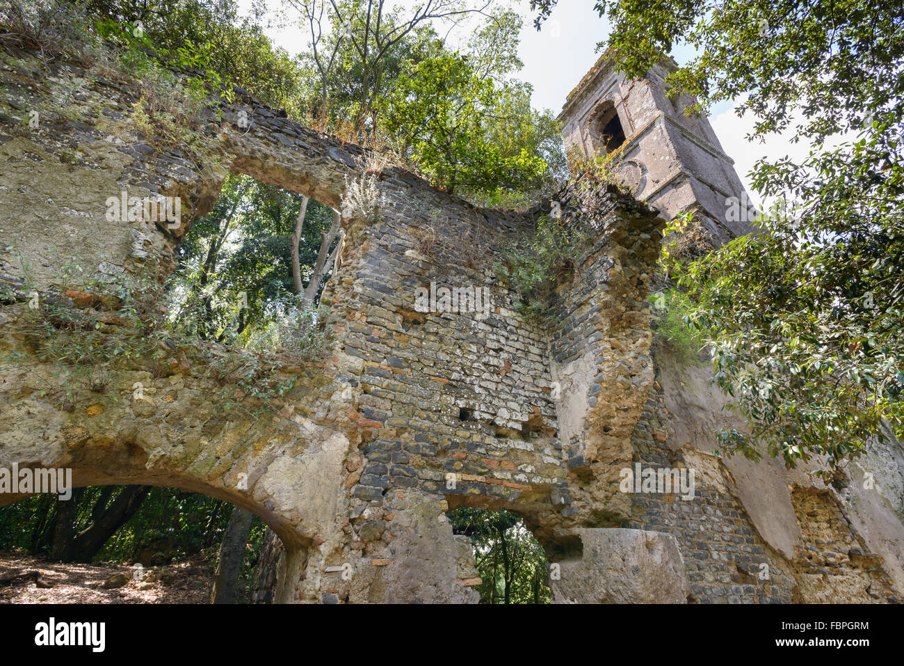 in den alten Park Galeria ein Dorf in der Nähe von Rom, Italien Stockfoto