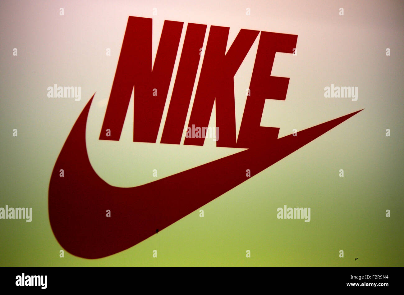 Markenname: "Nike", Berlin. Stockfoto