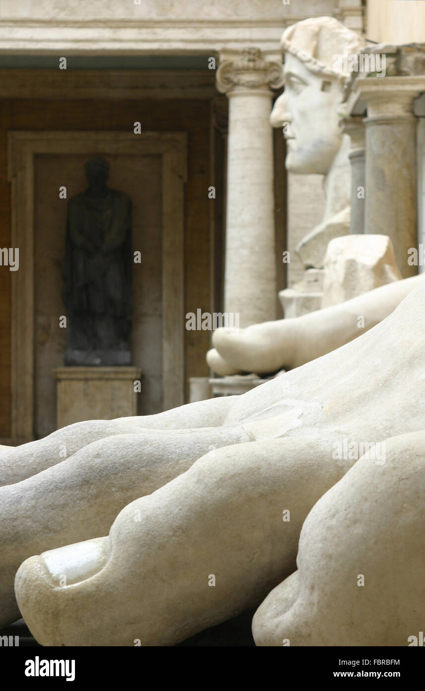 Constantine ich Konstantins des großen, Kapitolinische Museen, Palazzo del Conservatori, Rom Italien Stockfoto