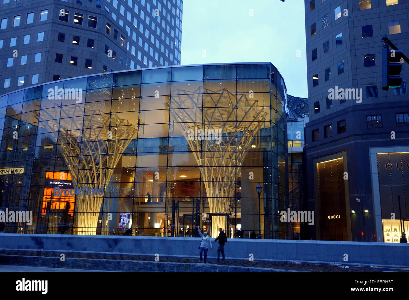 Brookfield Place Eingang in Lower Manhattan Battery Park City, New York New York Stockfoto
