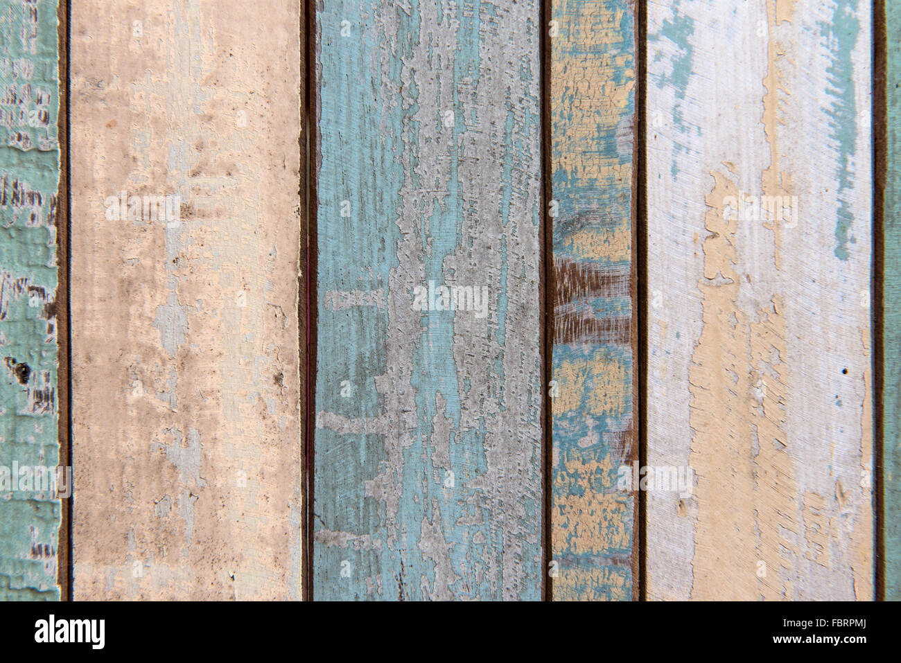 Alte Farbe Holzbohle Textur und Hintergrund Stockfoto