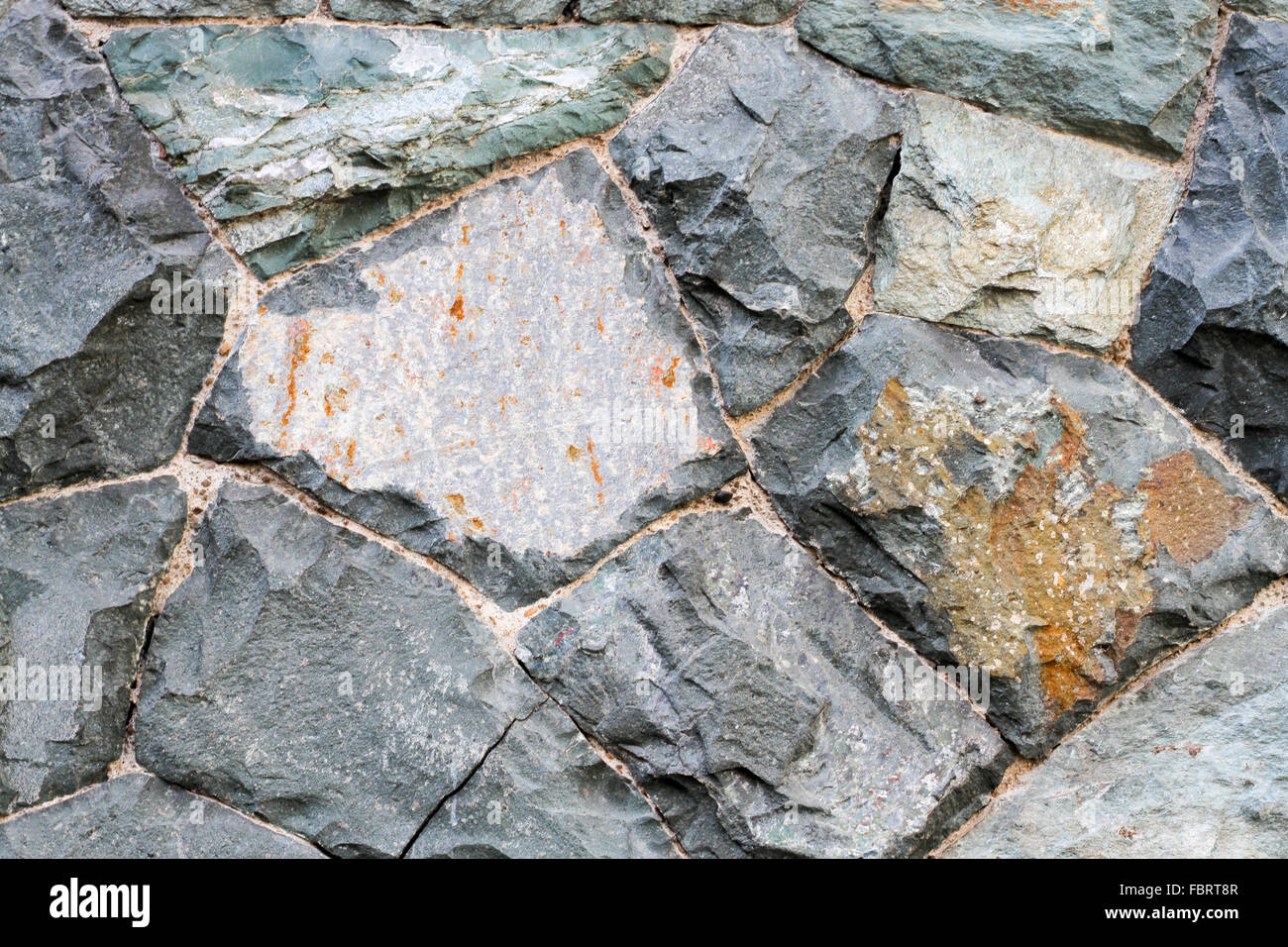 Steinmauern Hintergrund Stockfoto