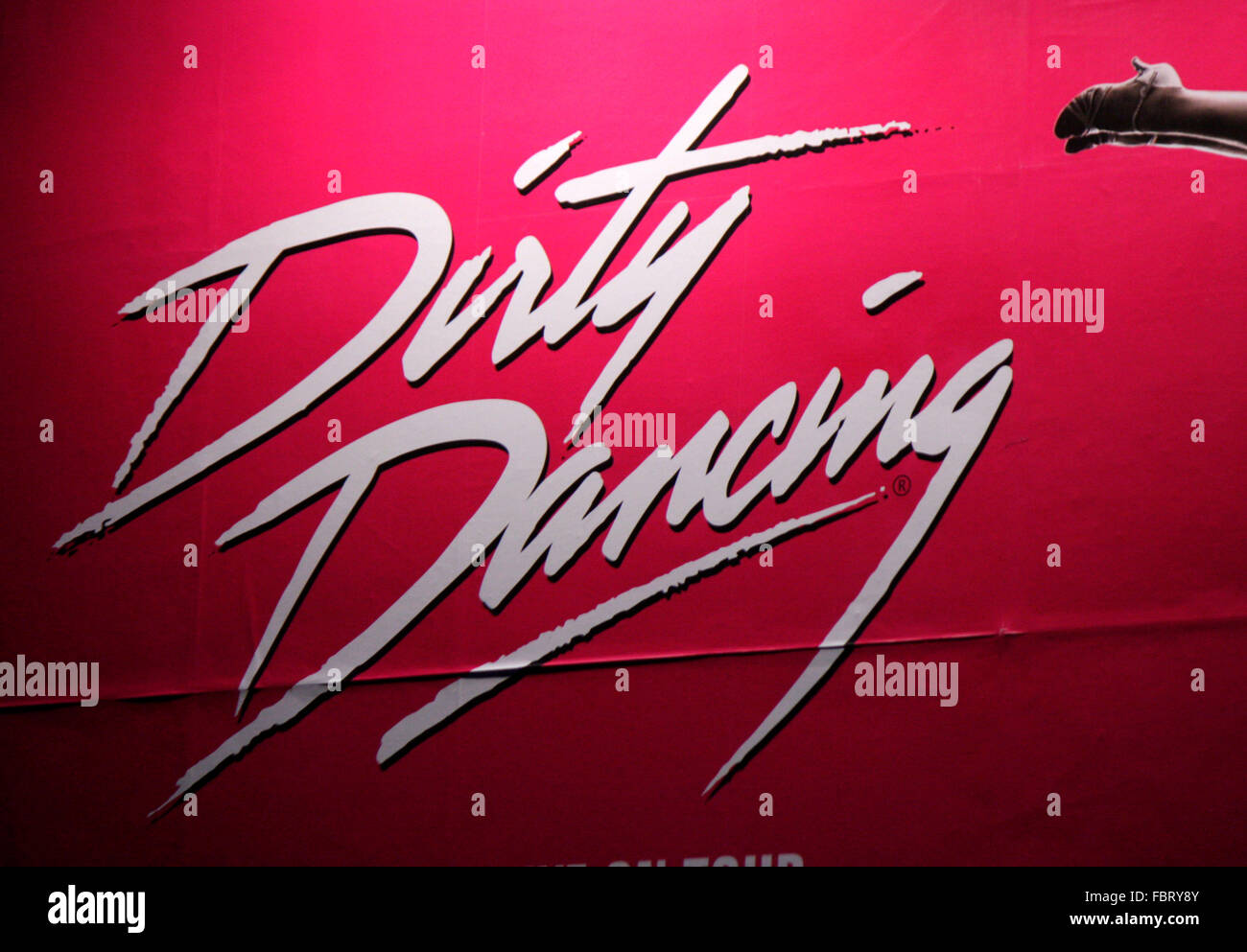 Plakat als Werbung Fuer Das Musical "Dirty Dancing", Berlin. Stockfoto