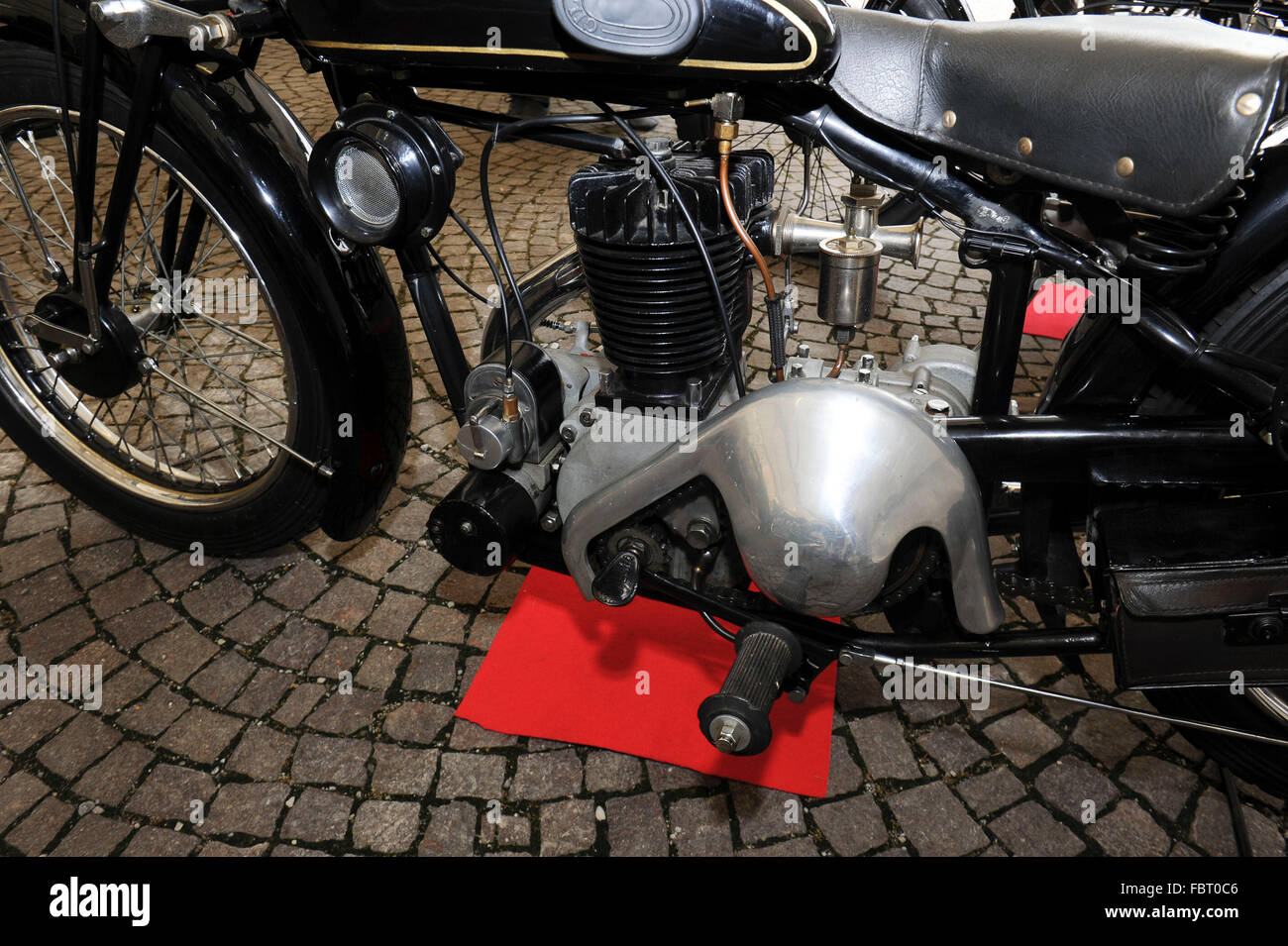 Arcore - Esposizione dei Modelli Storici della Fabbrica Delle Moto Gilera. Modello Gran Sport 1930 Stockfoto