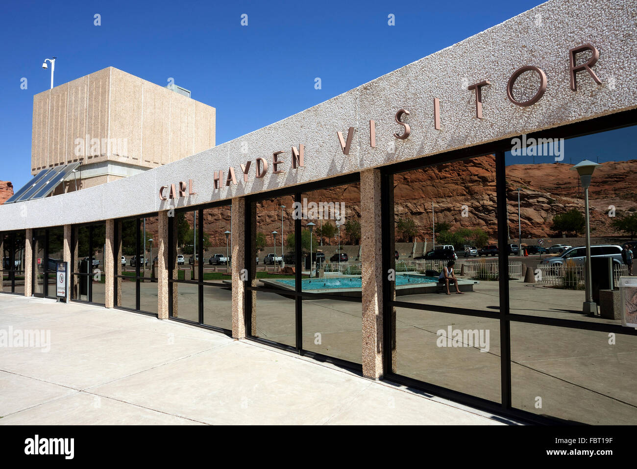 Carl Hayden Visitor Center, Glen-Schlucht-Verdammung, Page, Arizona, USA Stockfoto