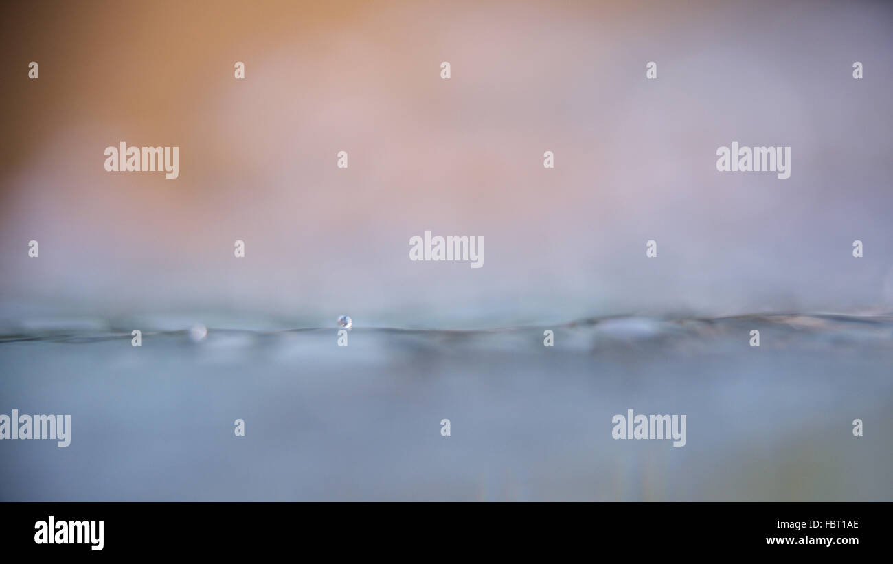 Nahaufnahme der Wasseroberfläche Stockfoto