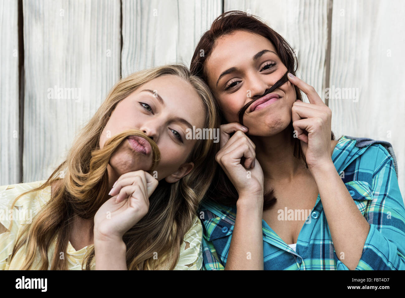 Zwei Freunde, die Spaß Stockfoto