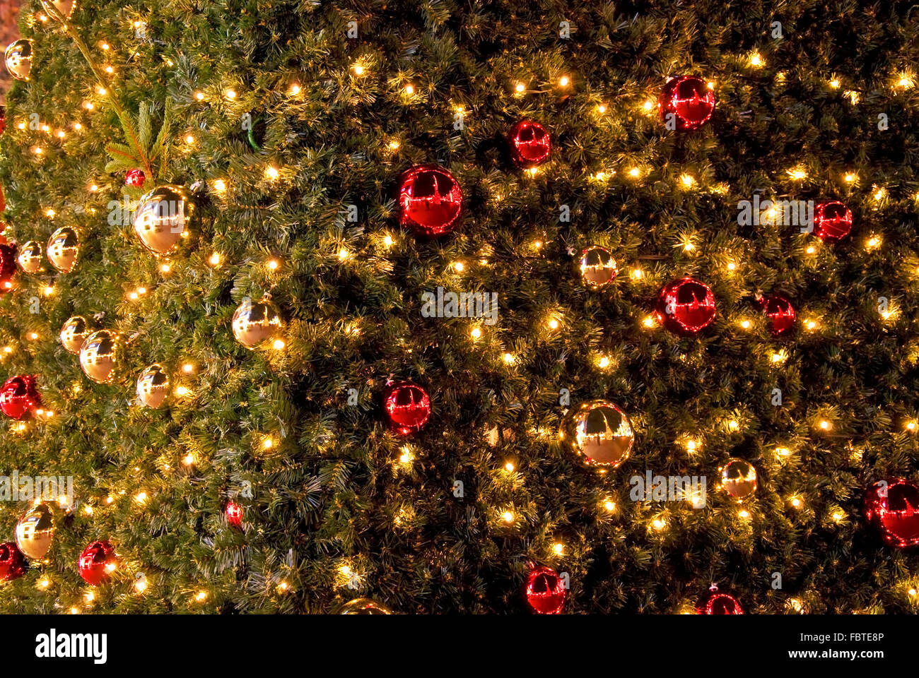 Weihnachtsbaum-details Stockfoto