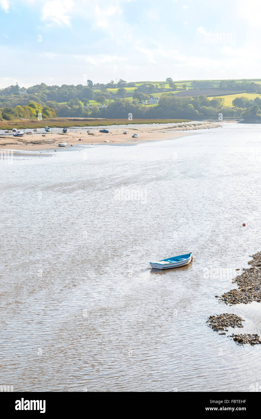 Fluß Torridge in der Nähe von Bideford in Devon. Stockfoto