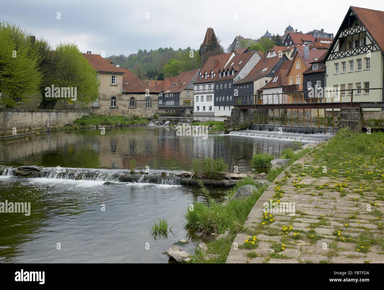 Stadt-Motiv von Kronach Stockfoto