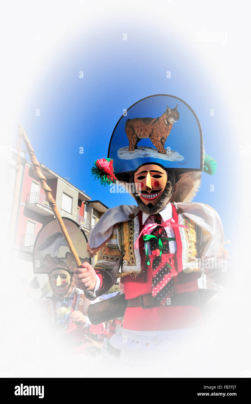 Karneval-Verin in Galicien Spanien eines der ältesten in der Welt Stockfoto