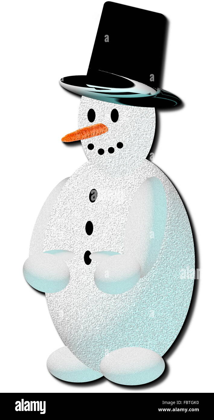 Schneemann Stockfoto