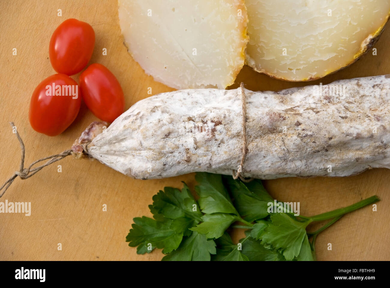 italienische salami Stockfoto