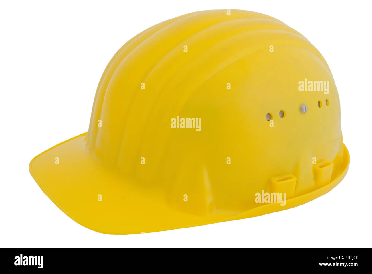Gelben Bauarbeiterhelm Stockfoto