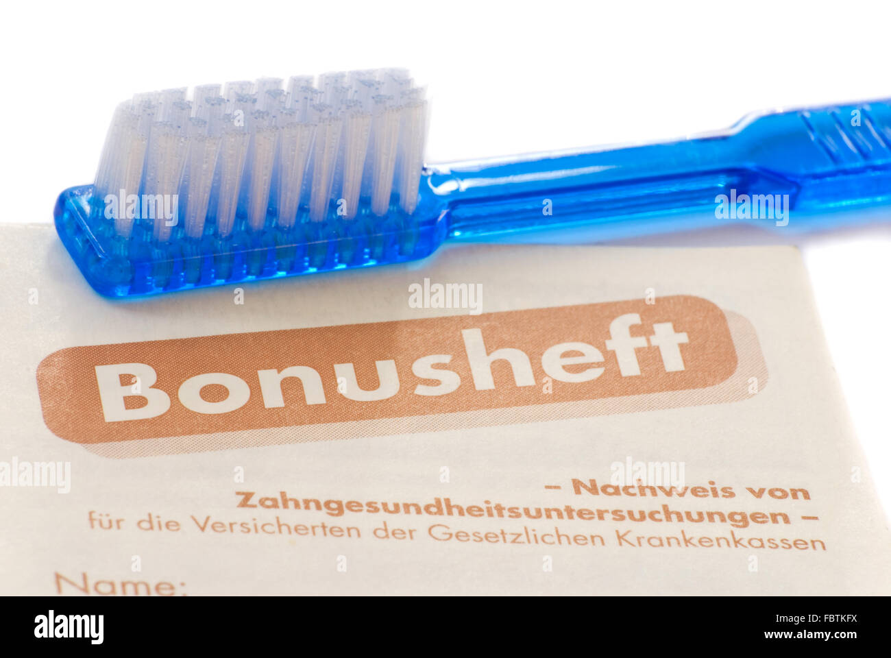 Bousheft Zahnbürste Stockfoto