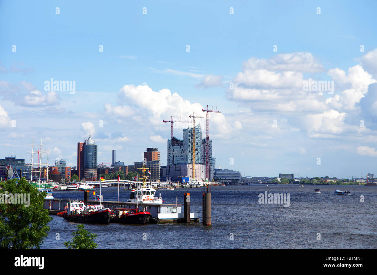Elbphilharmonie Hamburg hafen Stockfoto