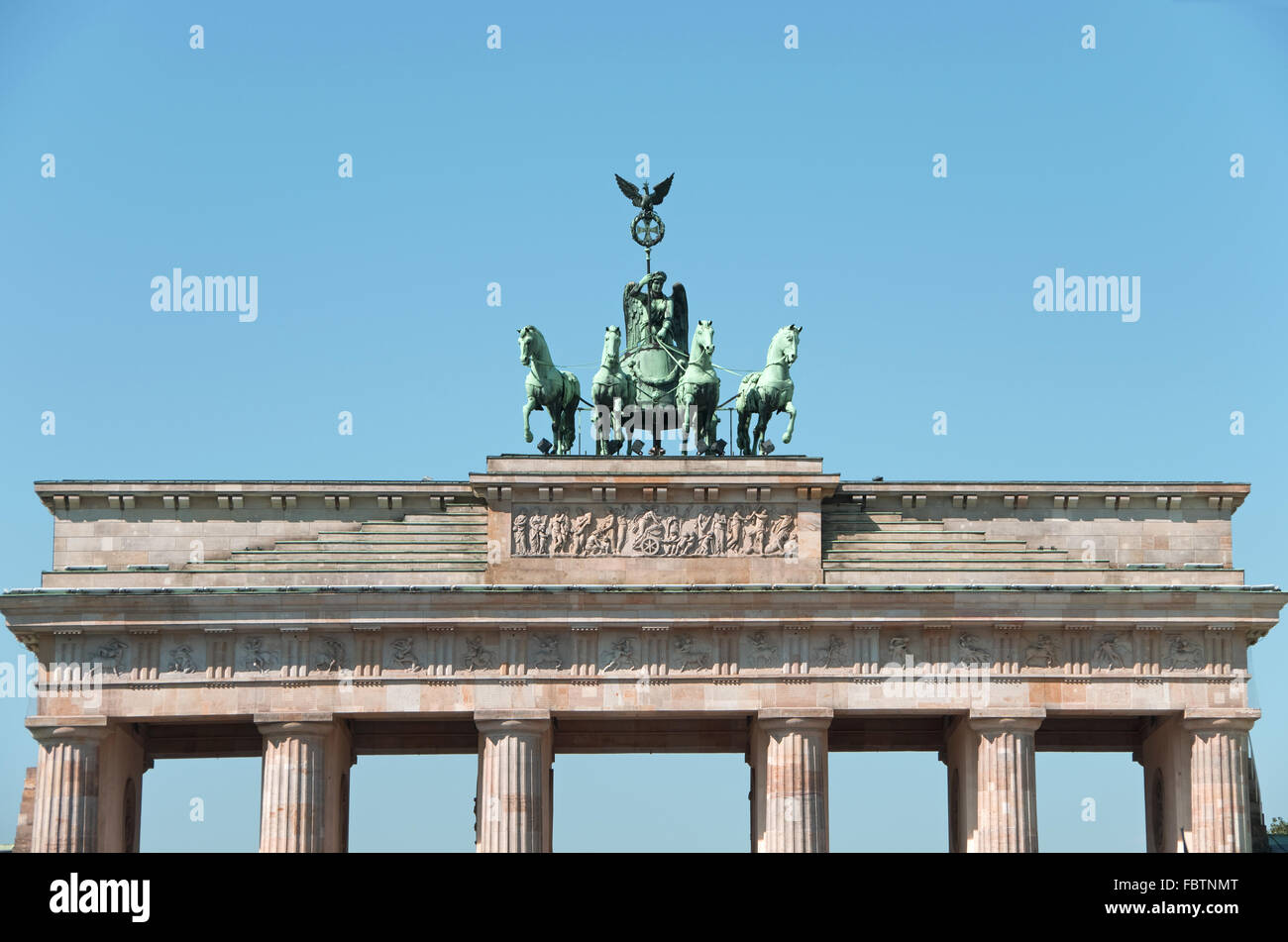 Brandenburger Tor Quadriga Stockfoto