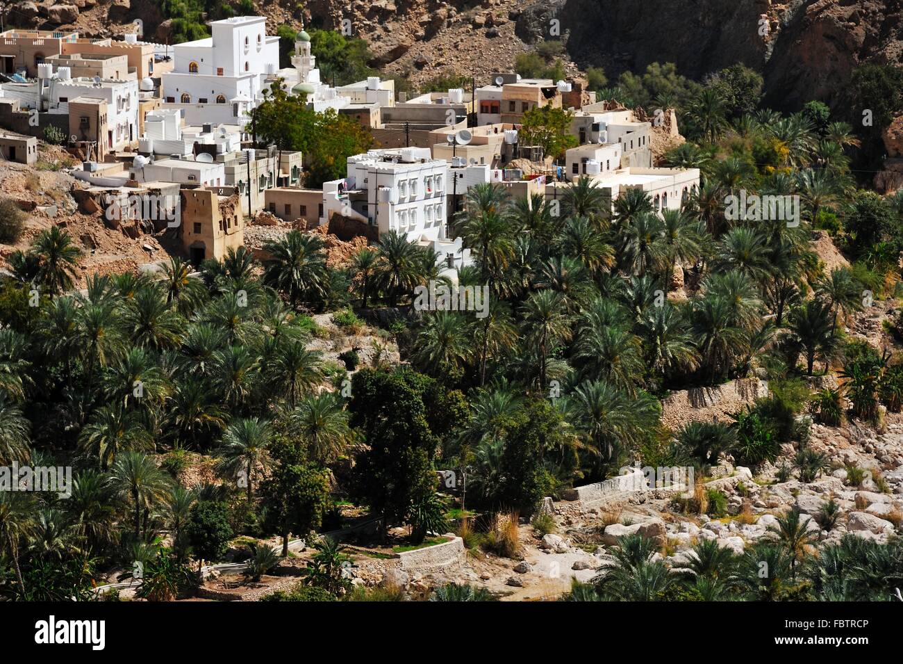 Wadi Tiwi Oman Stockfoto