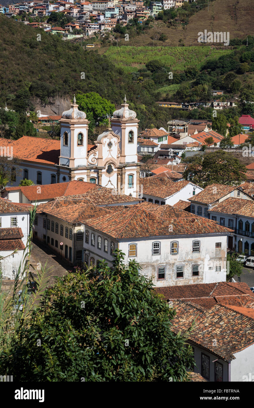 Kirche unserer lieben Frau von Pilar, Ouro Preto, Minas Gerais, Brasilien Stockfoto