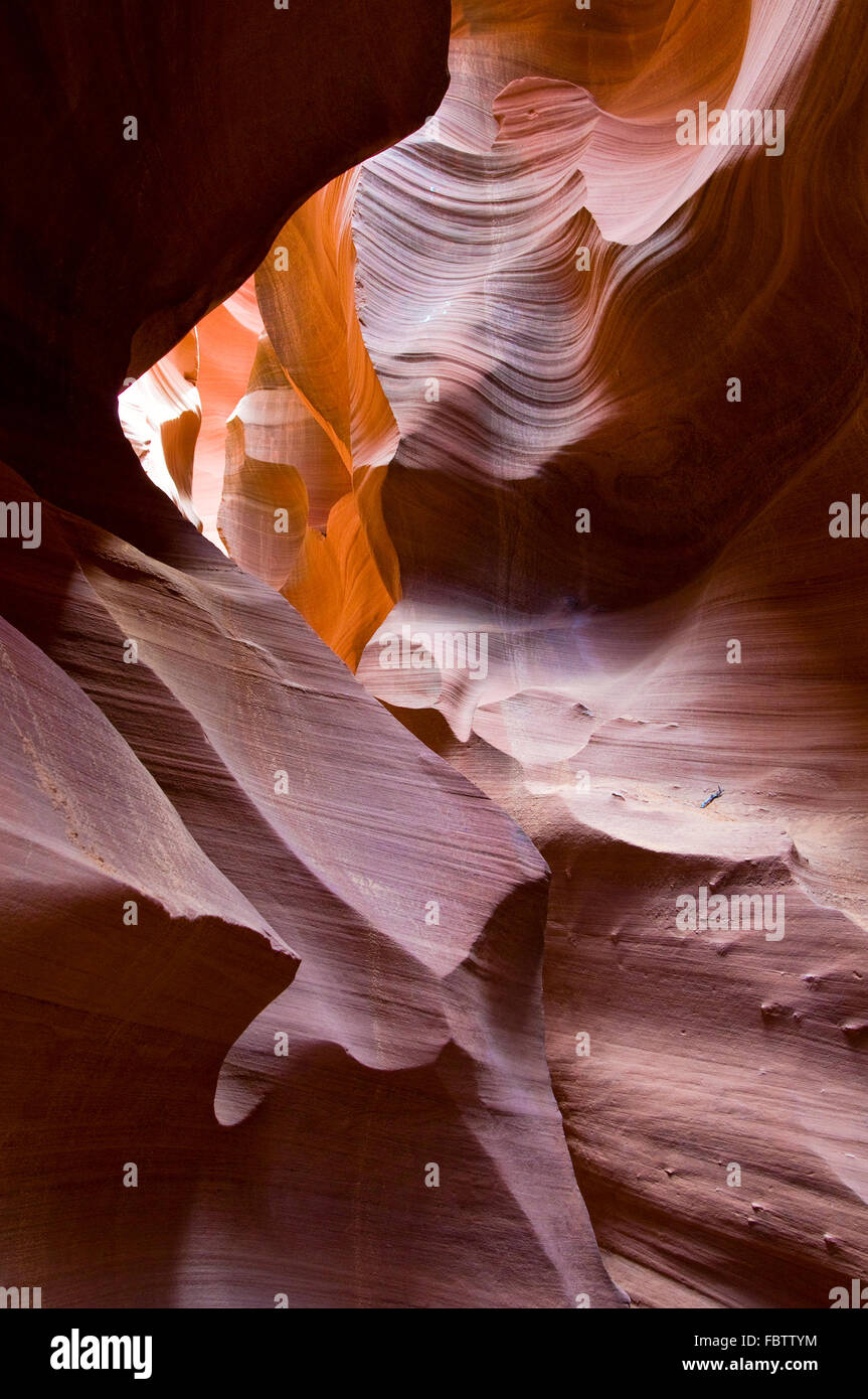 Abstrakte Formen der Antelope Canyon, Arizona, USA Stockfoto