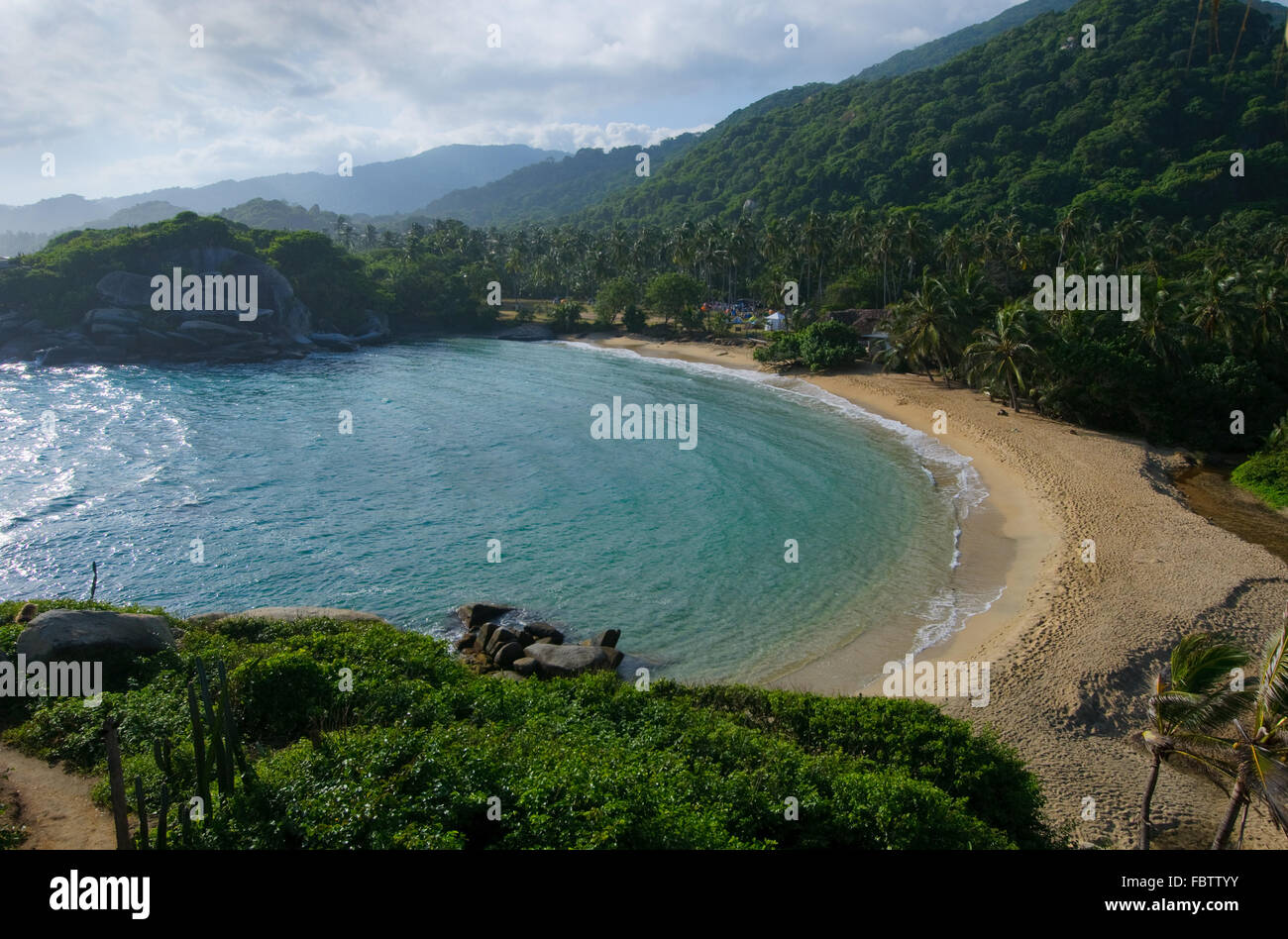 Cabo San Juan, Tayrona National Park, Kolumbien Stockfoto