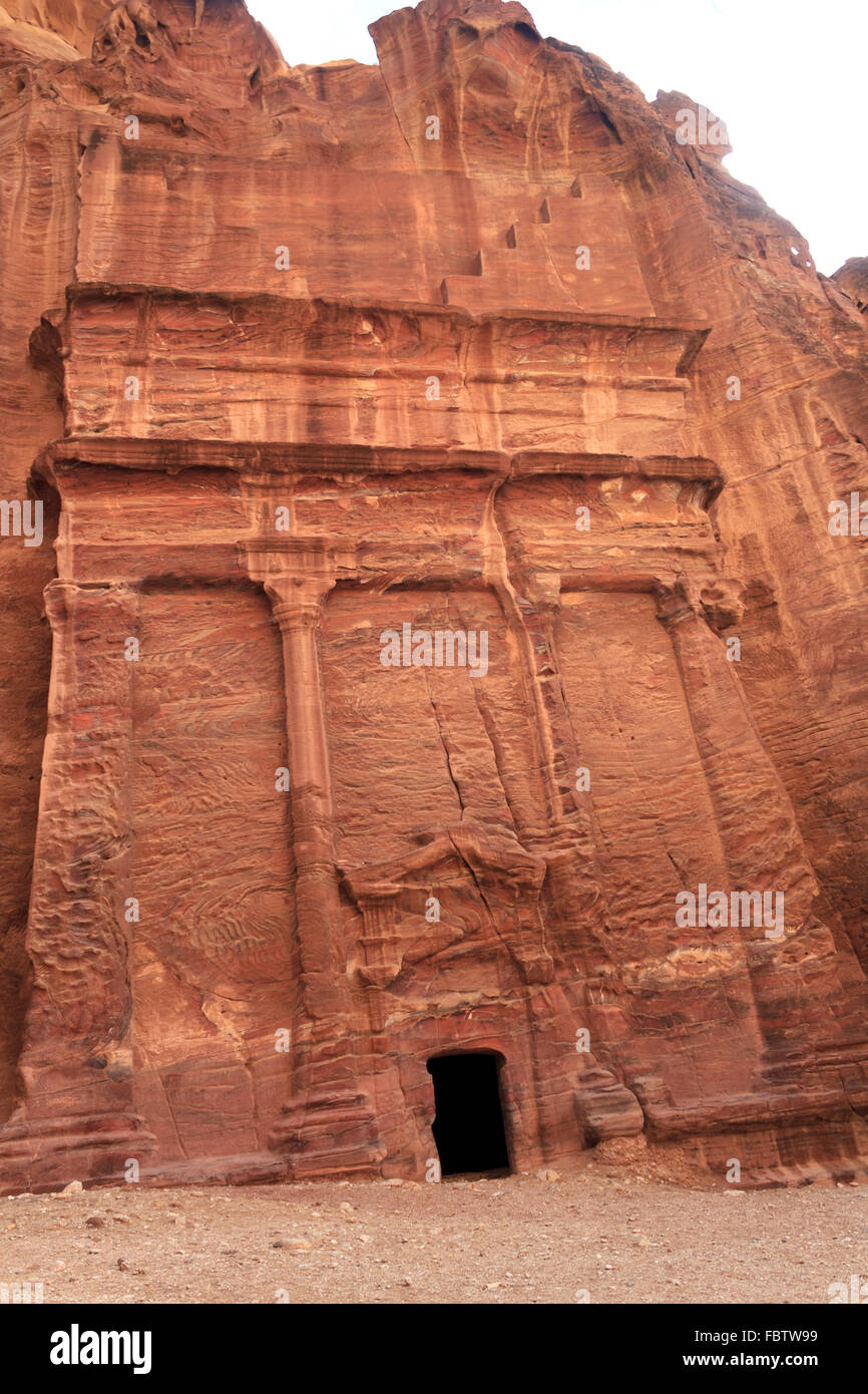 IStreet von Fassaden, Petra Jordan Stockfoto