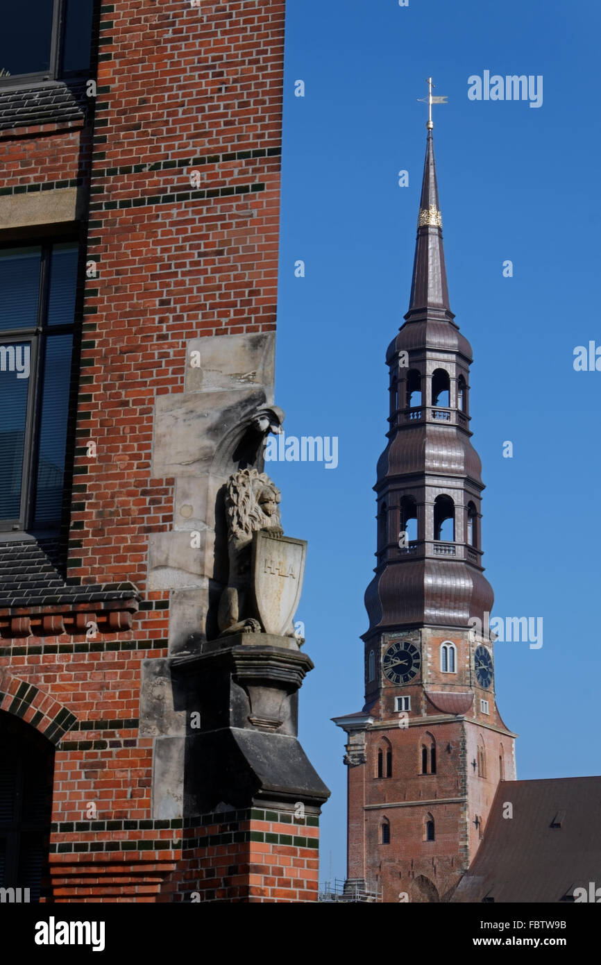 St. Katharinen-Kirche in Hamburg Stockfoto