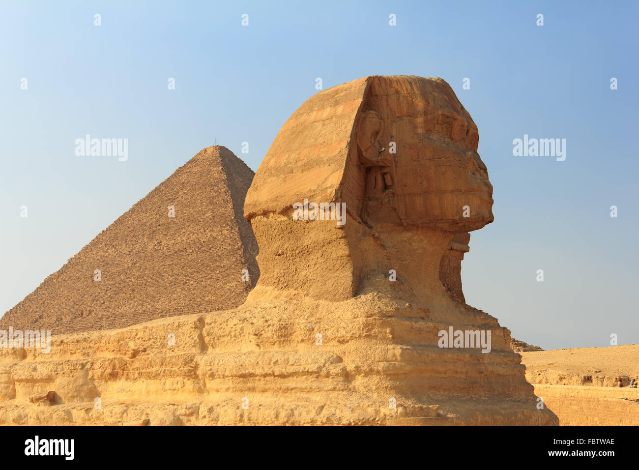 Die Sphinx und der großen Pyramide, Ägypten Stockfoto