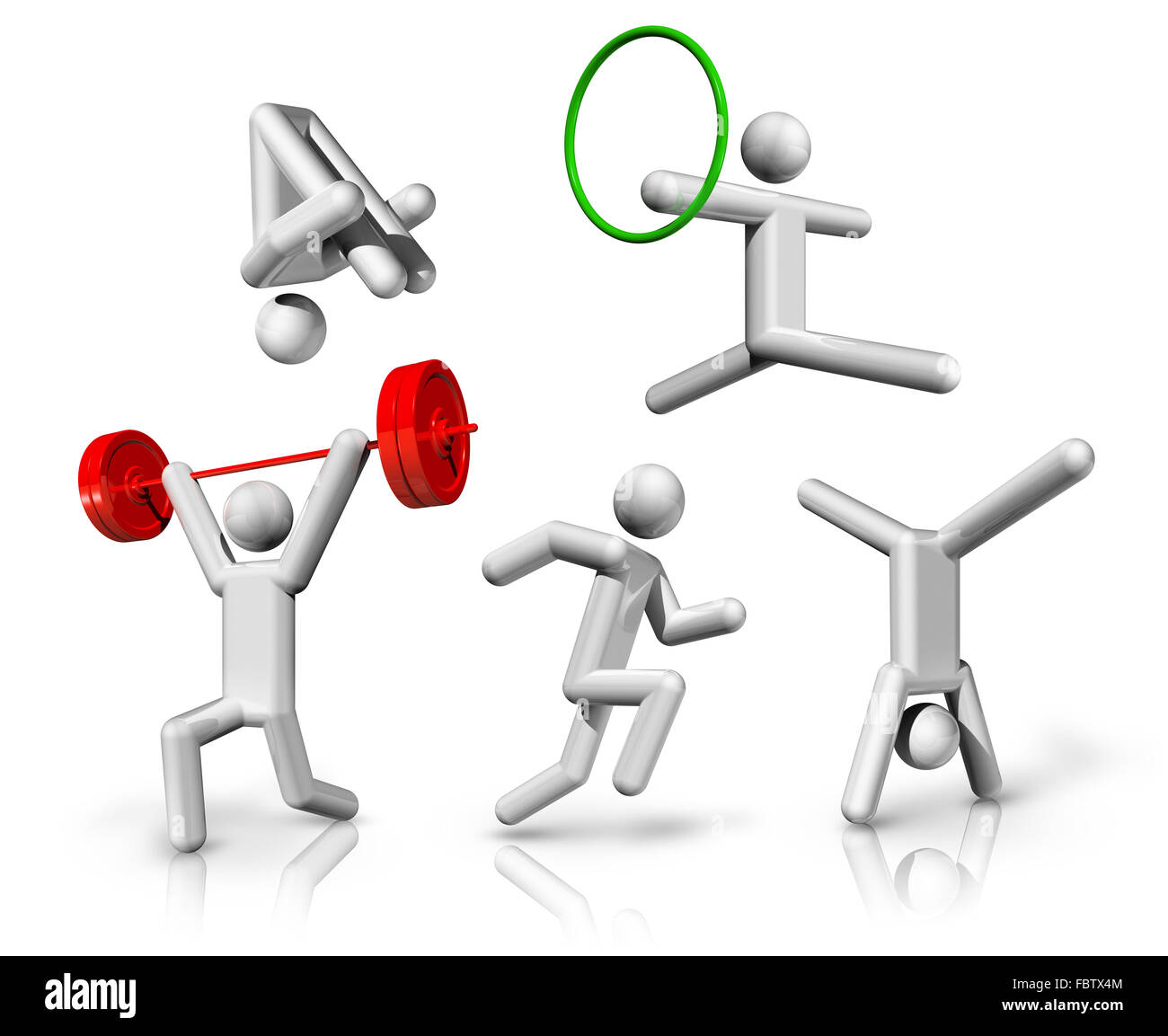 Sport Symbole Symbole Serie 7 Stockfoto