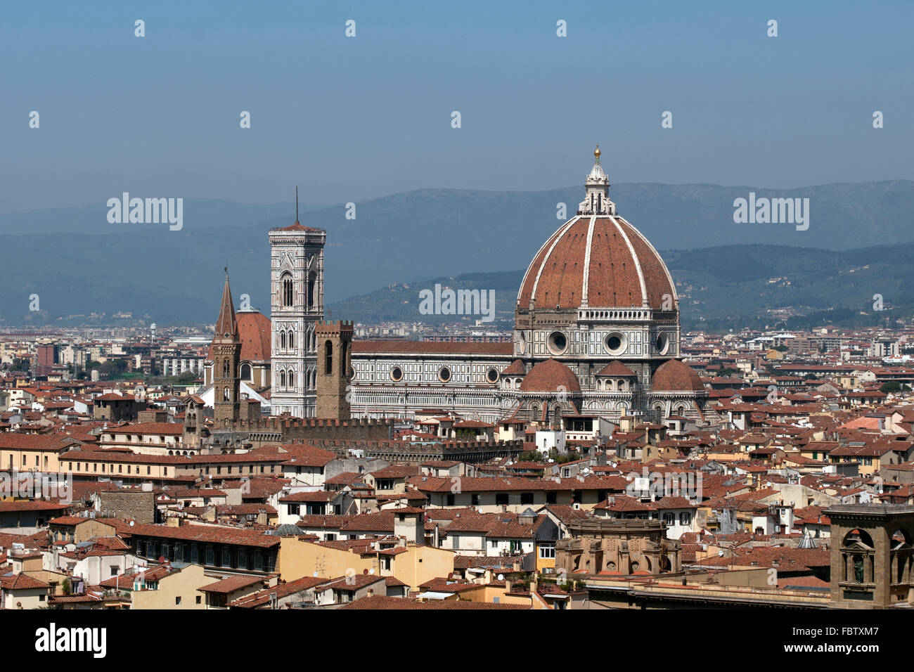 Kathedrale von Florenz von der Piazzale Michelangelo, Italien Stockfoto