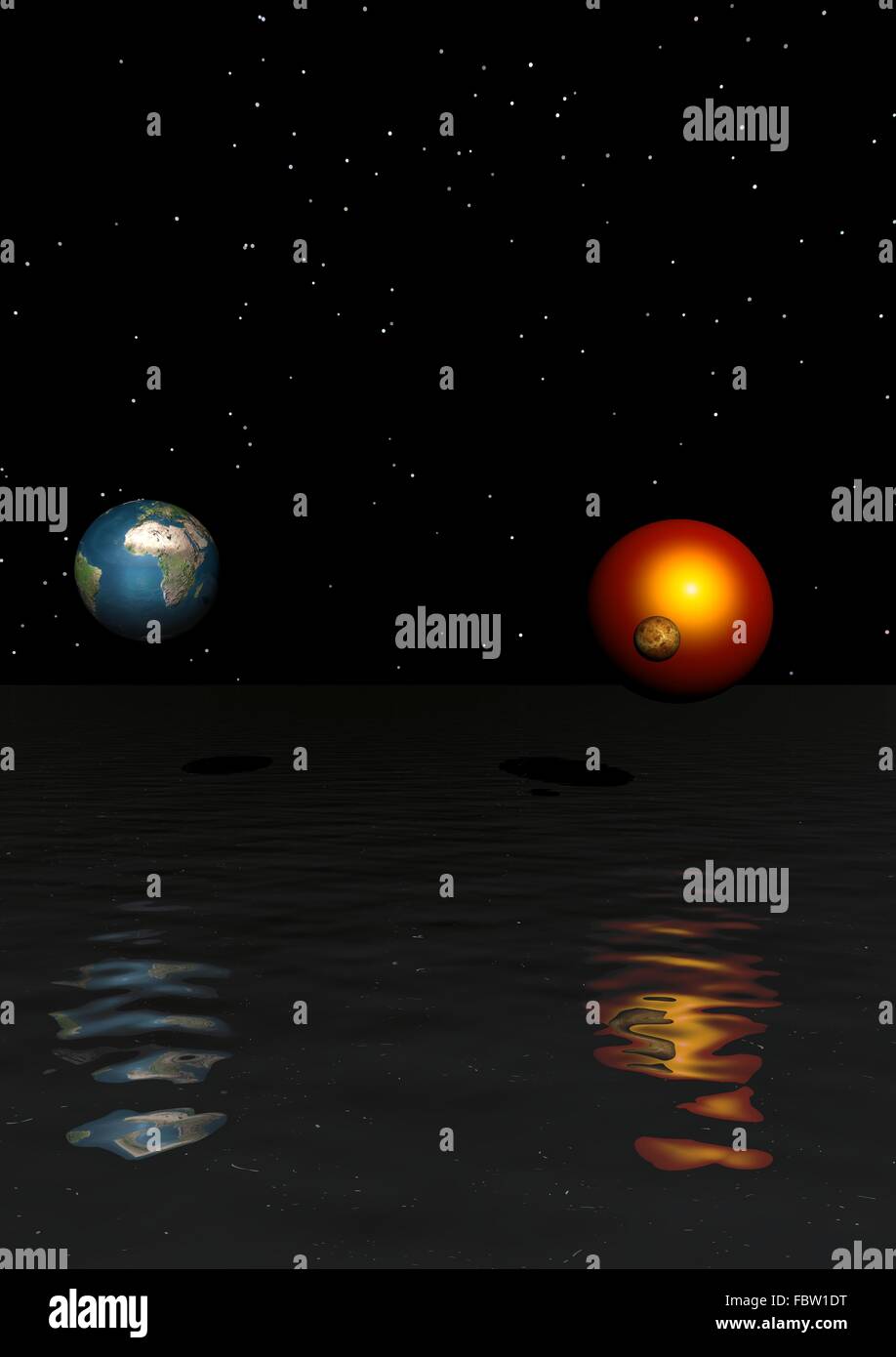 Sonne und venus Stockfoto