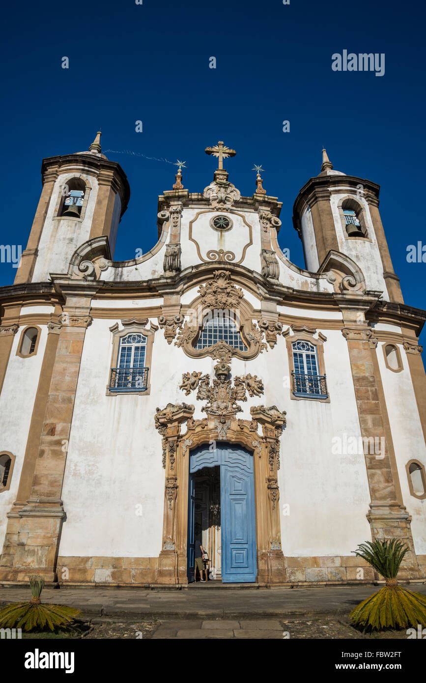 Kirche der Muttergottes von Karmel, Ouro Preto, Minas Gerais, Brasilien Stockfoto