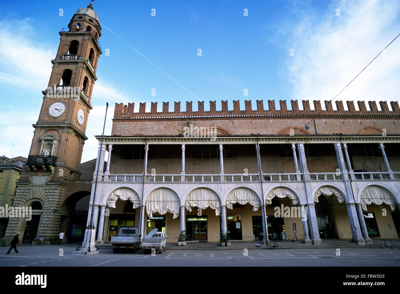 Palazzo del Podestà, Piazza del Popolo, Faenza, Emilia Romagna, Italien Stockfoto