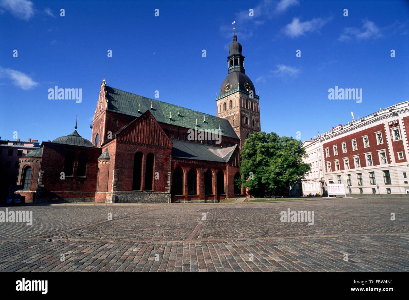 Lettland, Riga, Doma Laukums Platz, Kathedrale Stockfoto