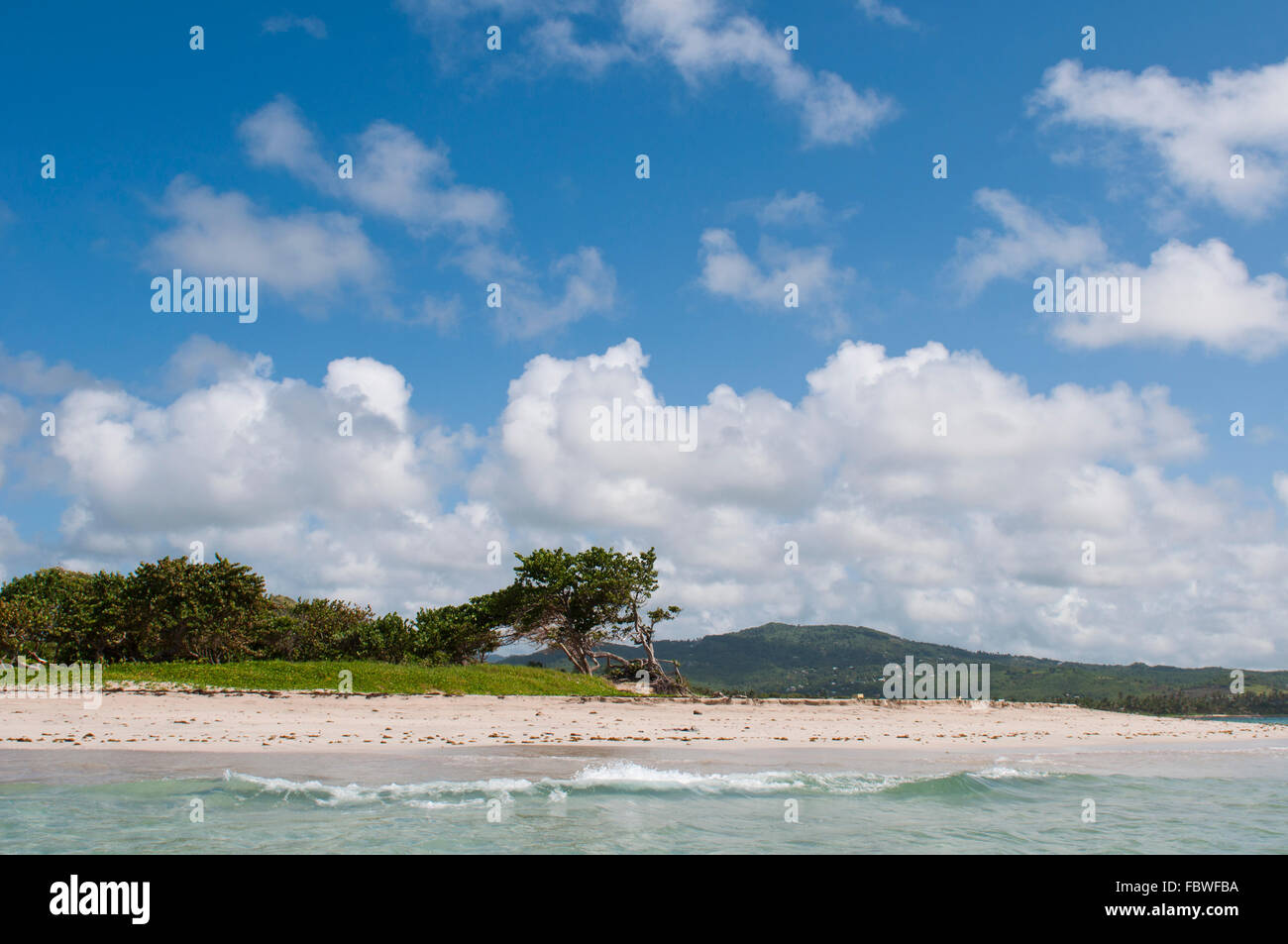 menschenleeren Sandstrand in Vieux Fort Stockfoto