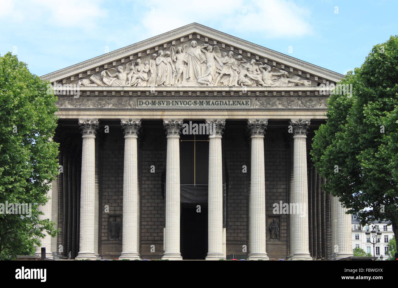 Die Kirche La Madeleine in Paris, Frankreich Stockfoto