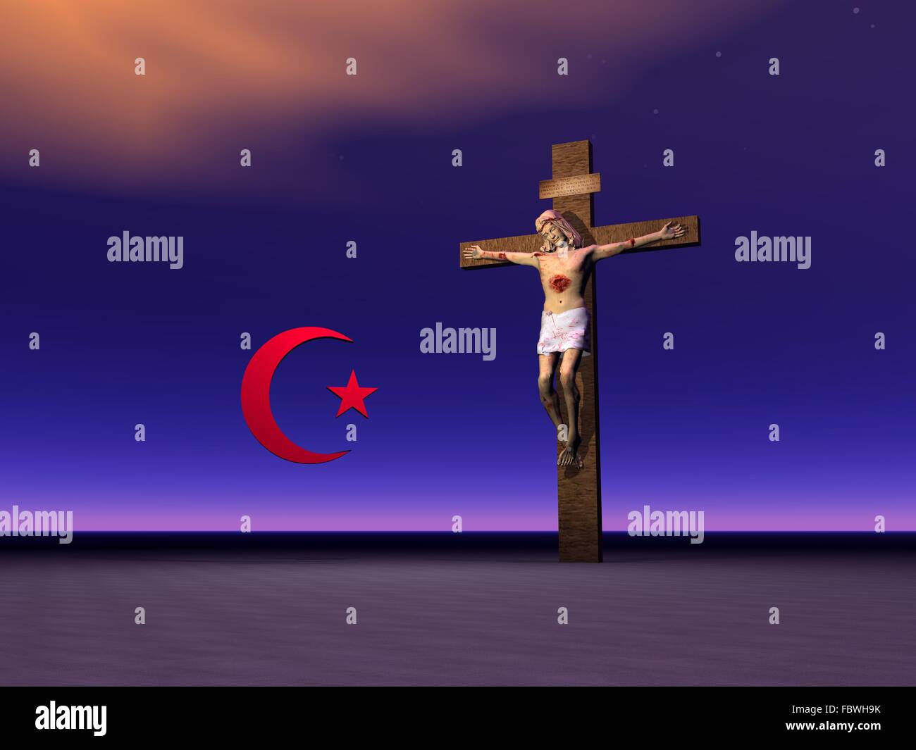 Religiöse Symbole Stockfoto