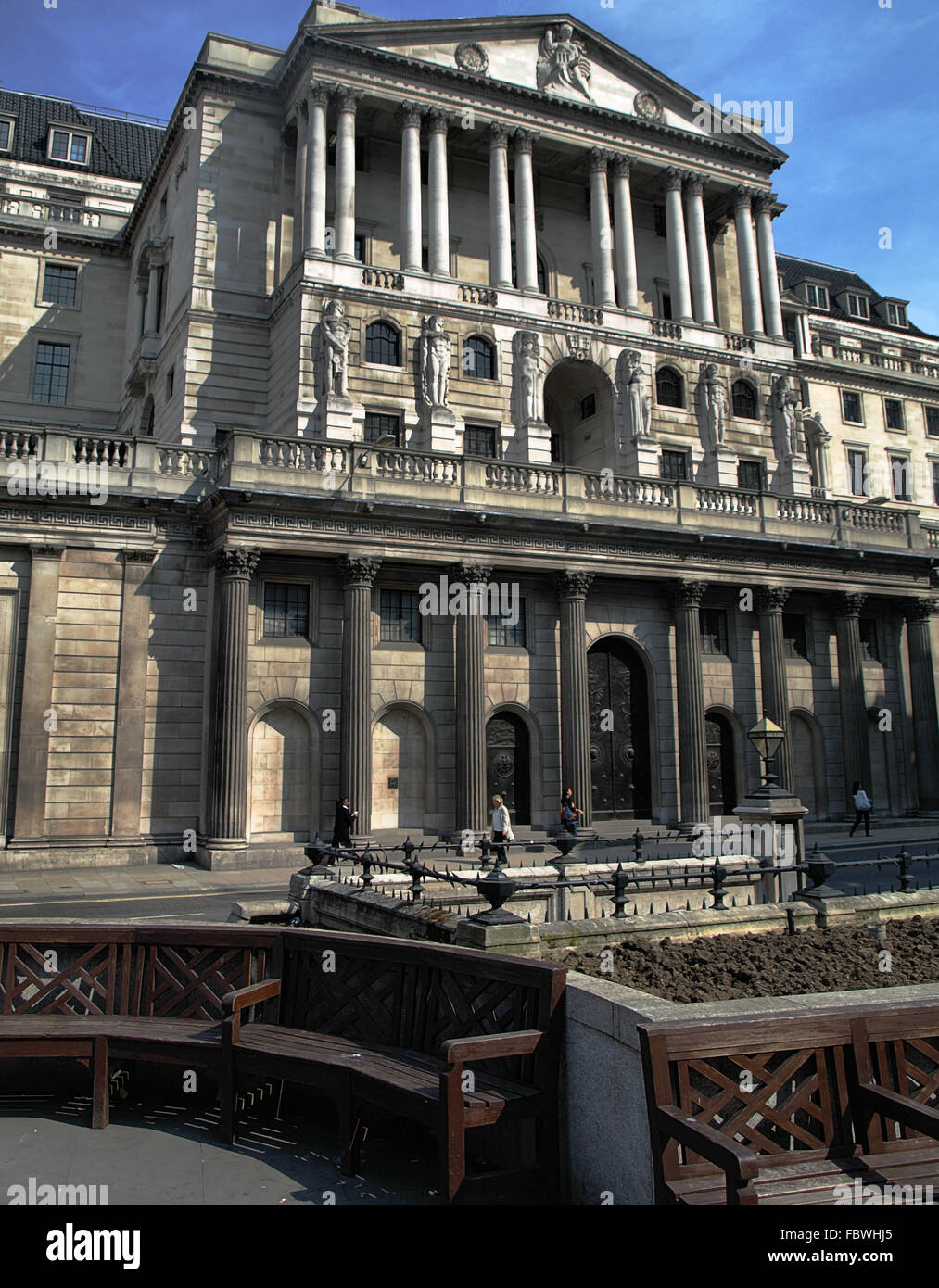 Die alte Dame von Threadneedle Street Stockfoto