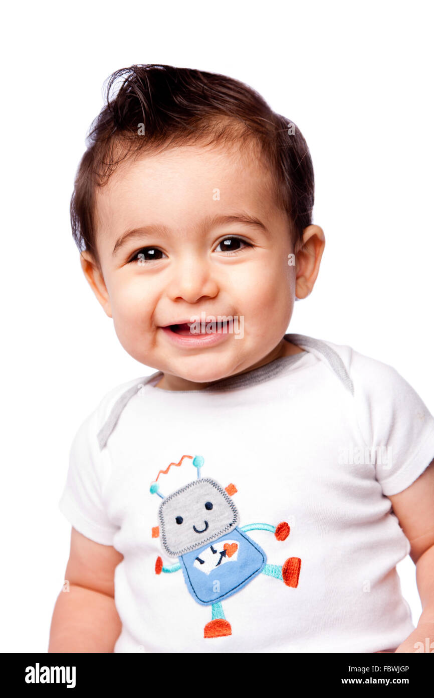 Glückliches Baby Kleinkind lächelt Stockfoto