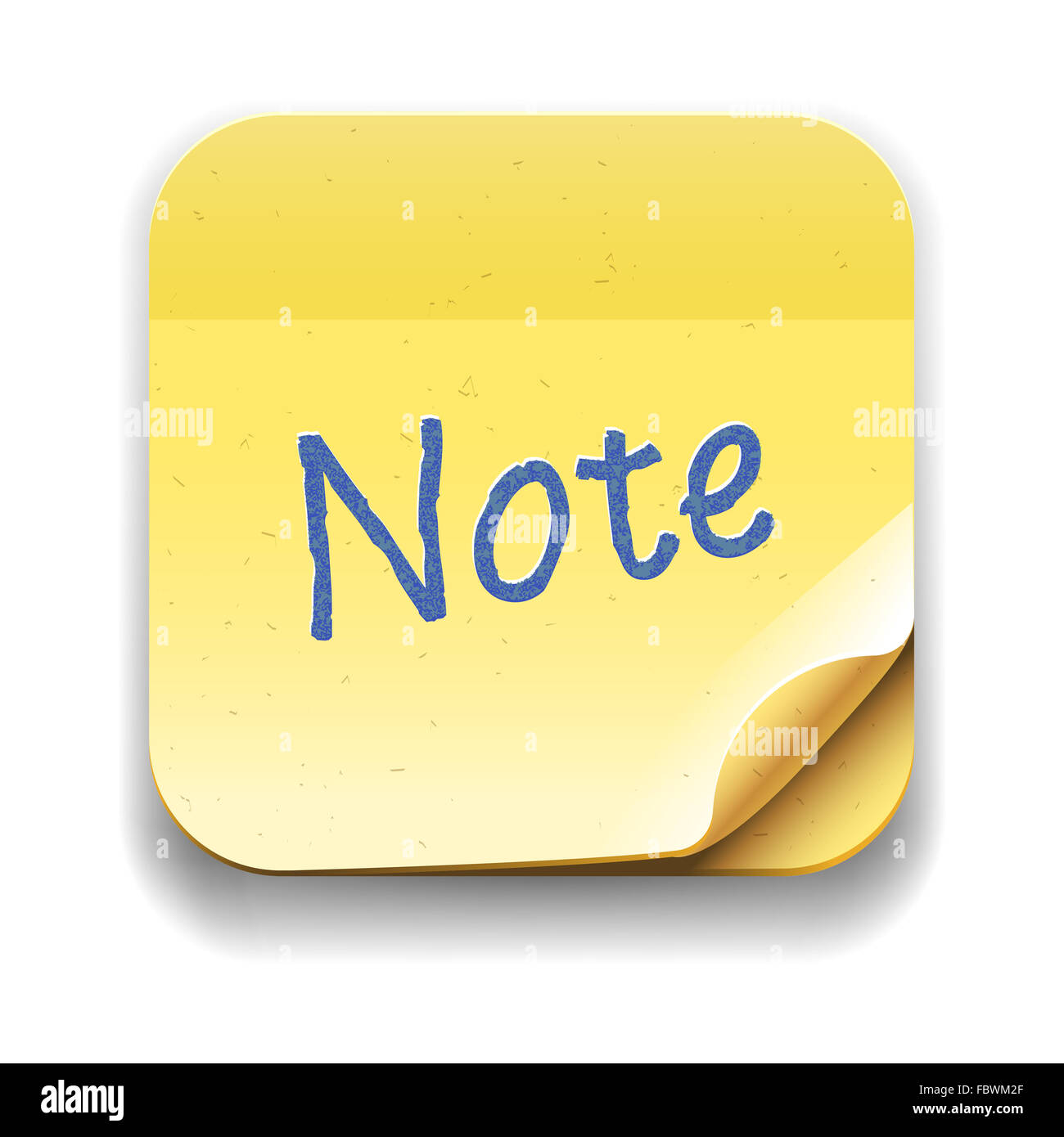 Benutzer-Schnittstelle-Notiz-Symbol, Vektorbild Eps10 Stockfoto