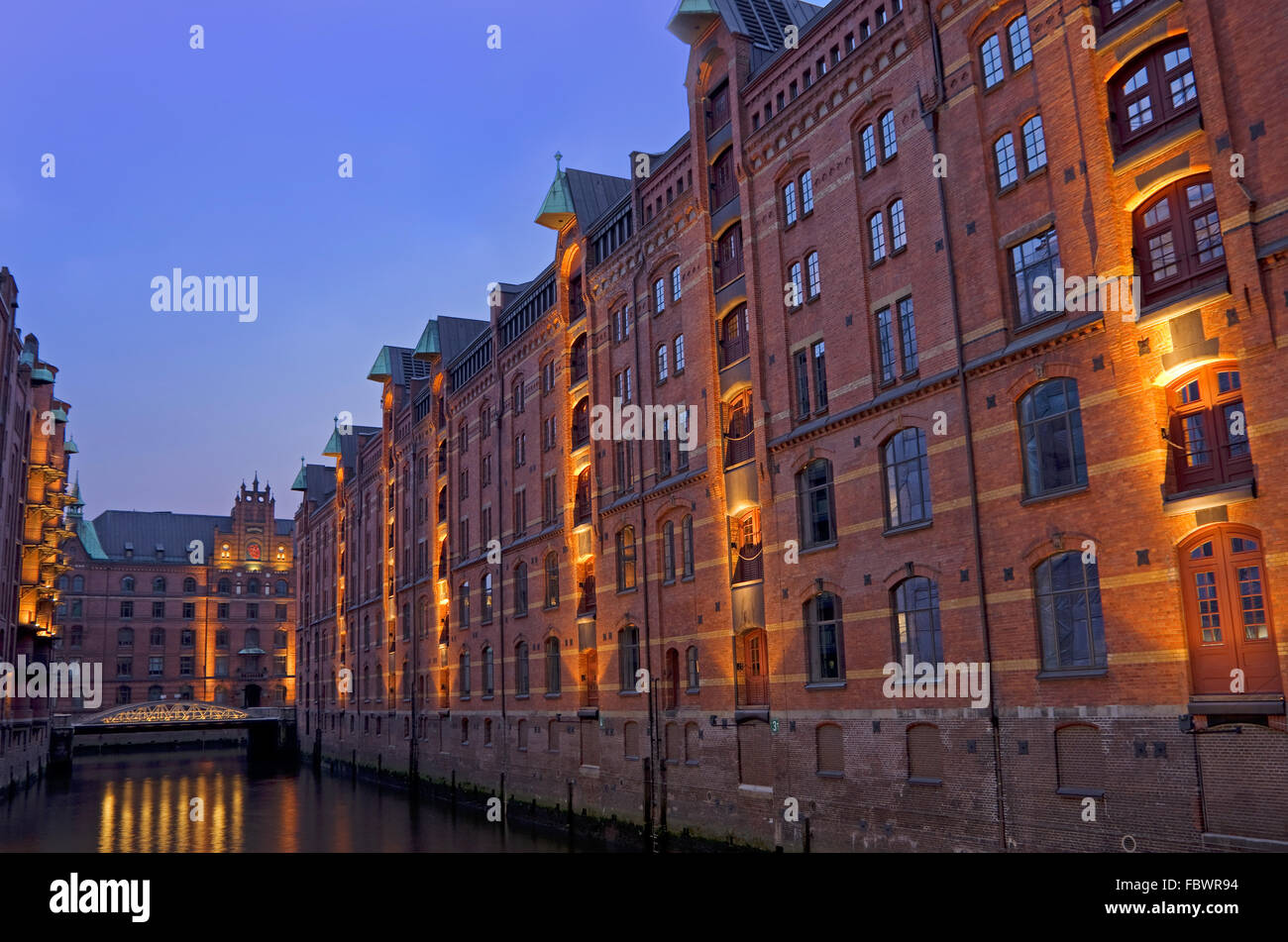 Hamburg speicherstadt Stockfoto