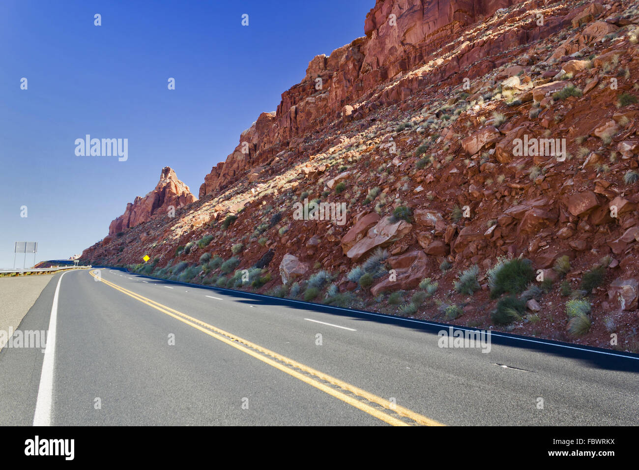 Highway 89 nach Page, Arizona Stockfoto