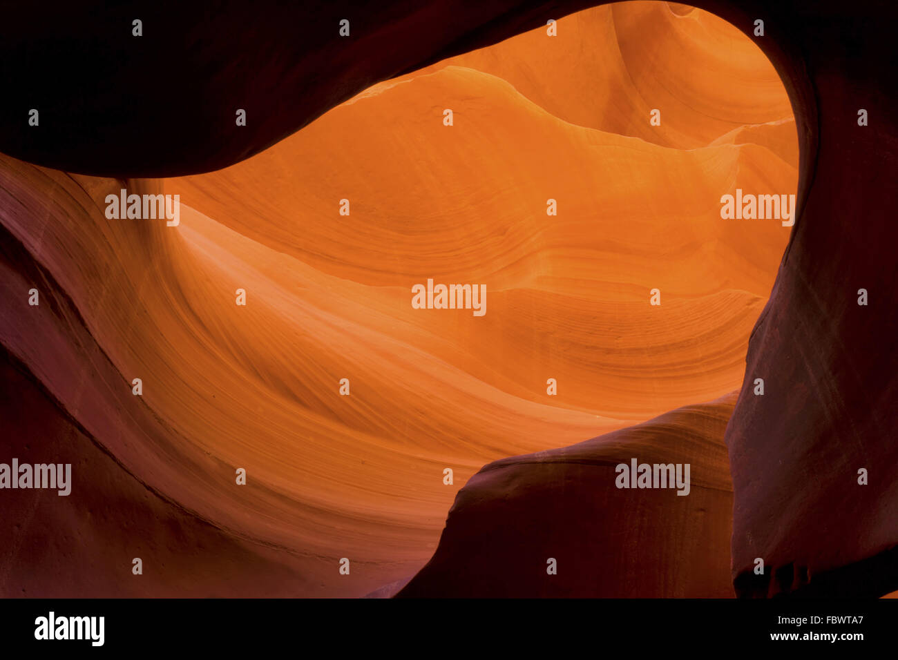 Farben des Lower Antelope Canyon Stockfoto