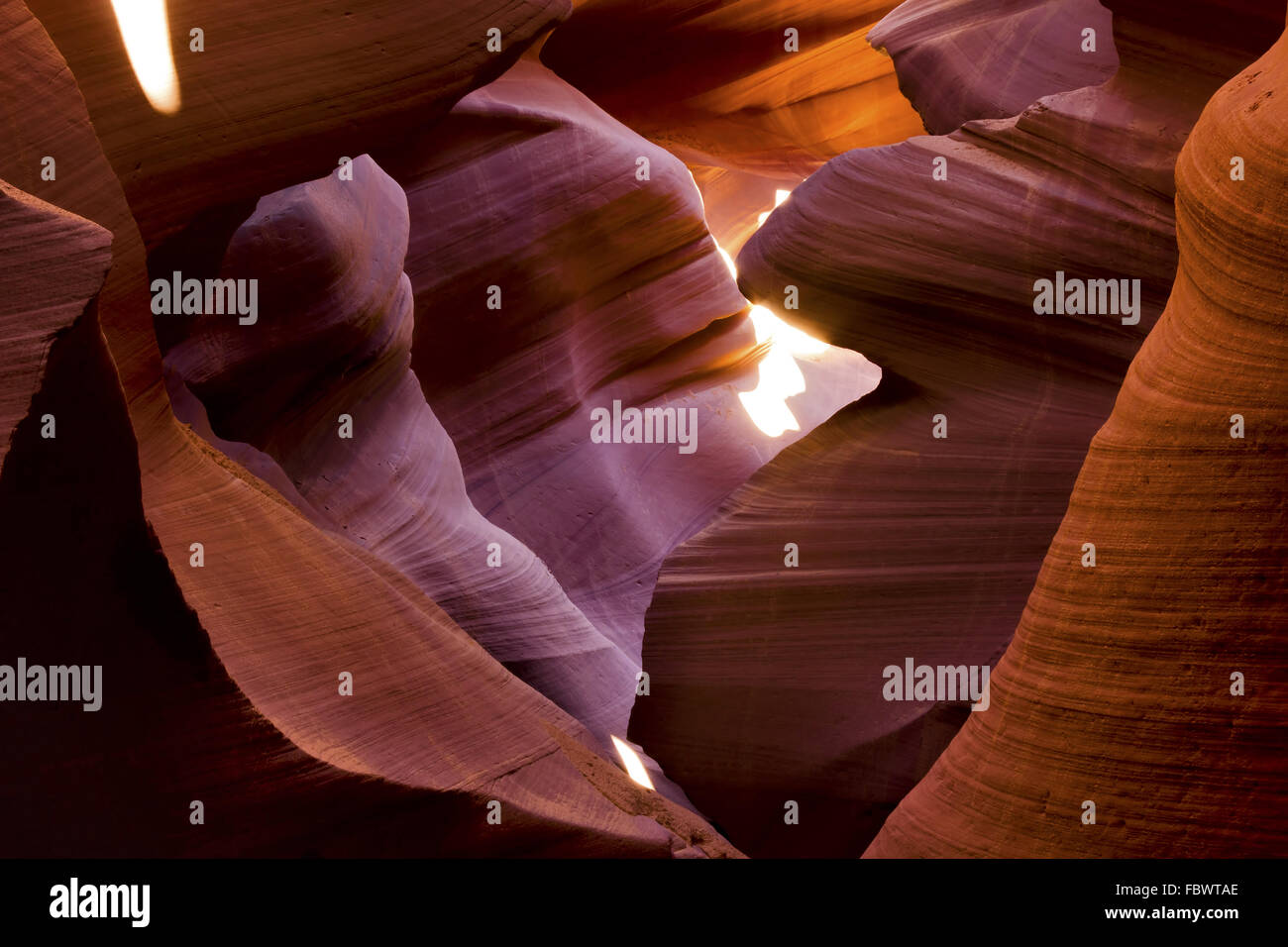 Farben des Lower Antelope Canyon Stockfoto