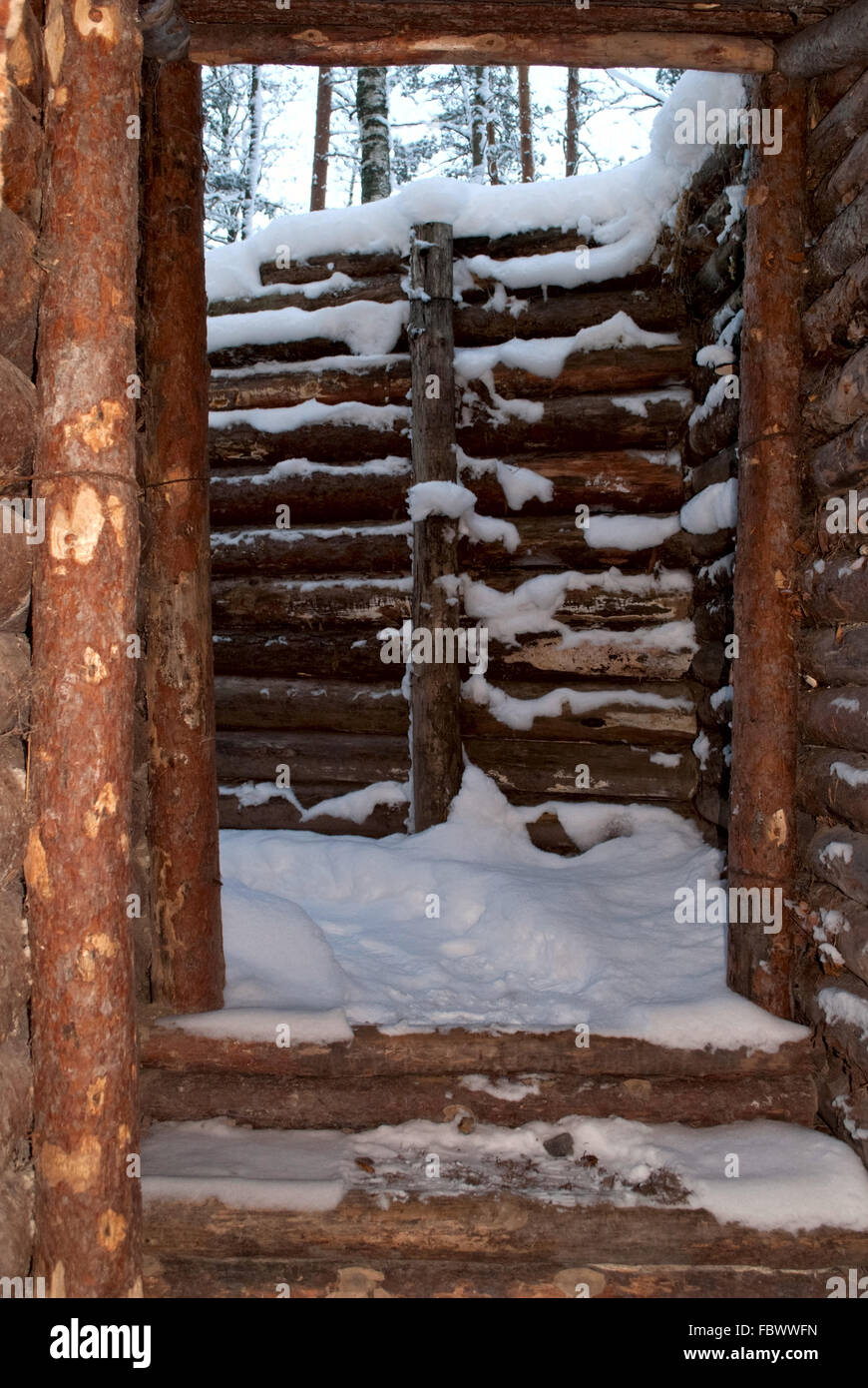 Defensive Graben. Stockfoto