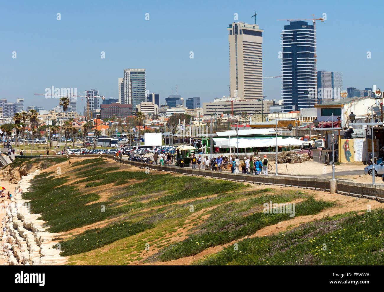 Tel Aviv beach Stockfoto