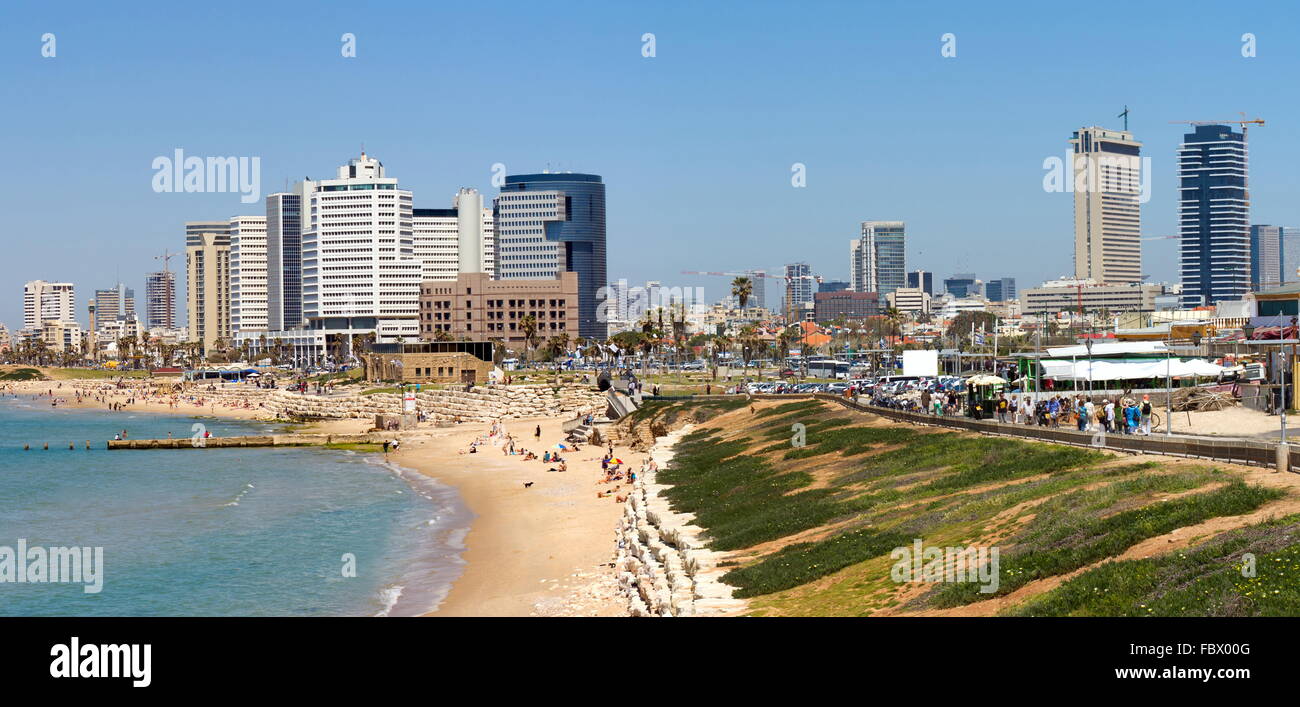 Tel Aviv beach Stockfoto