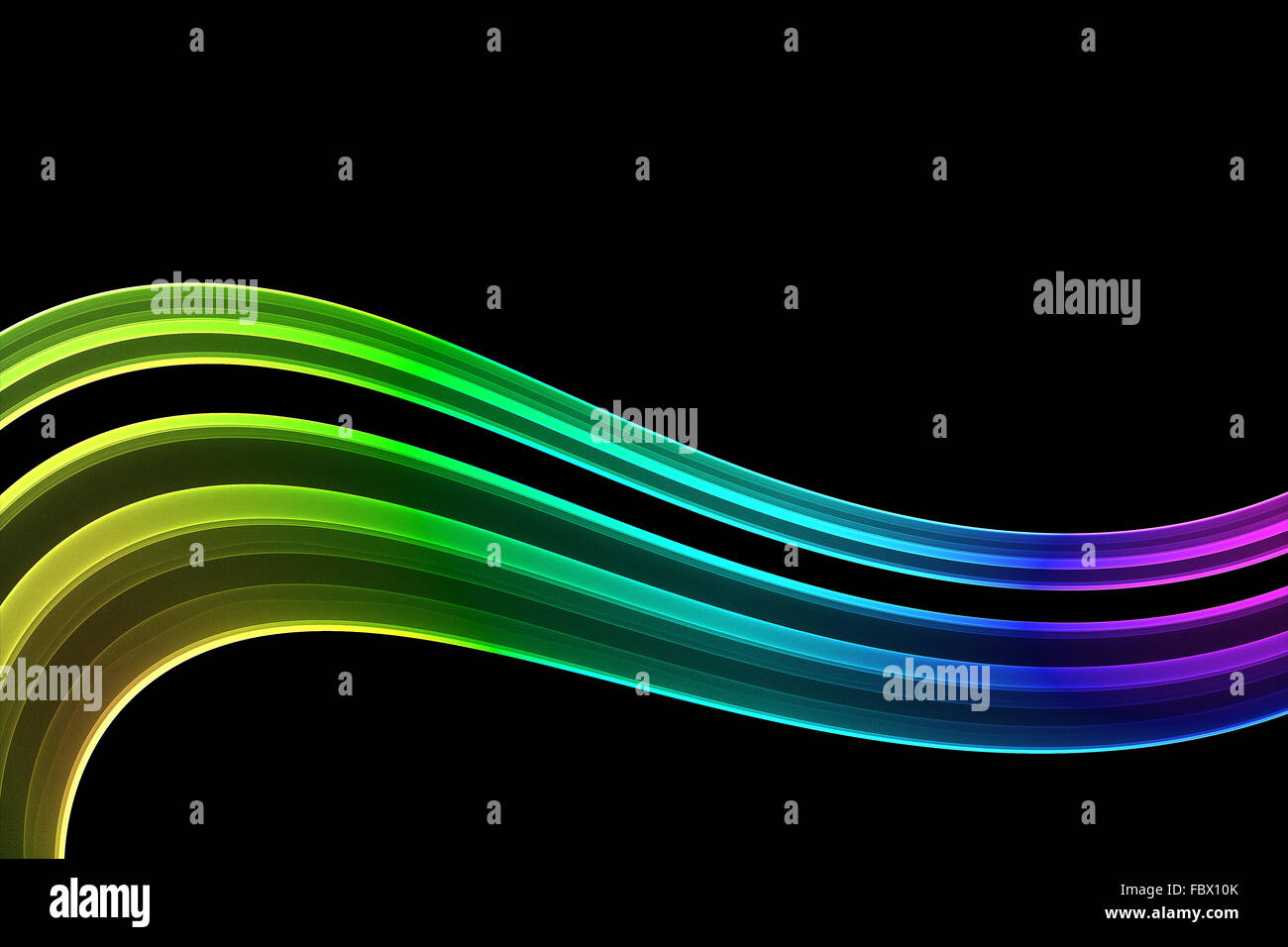 Farbige Welle Stockfoto